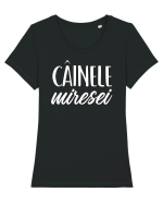 Tricou poze nunta - cainele miresei Tricou mânecă scurtă guler larg fitted Damă Expresser