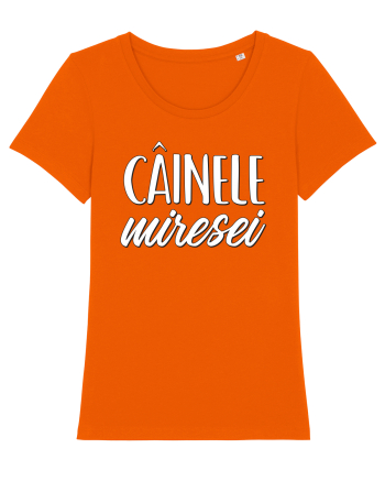 Tricou poze nunta - cainele miresei Bright Orange