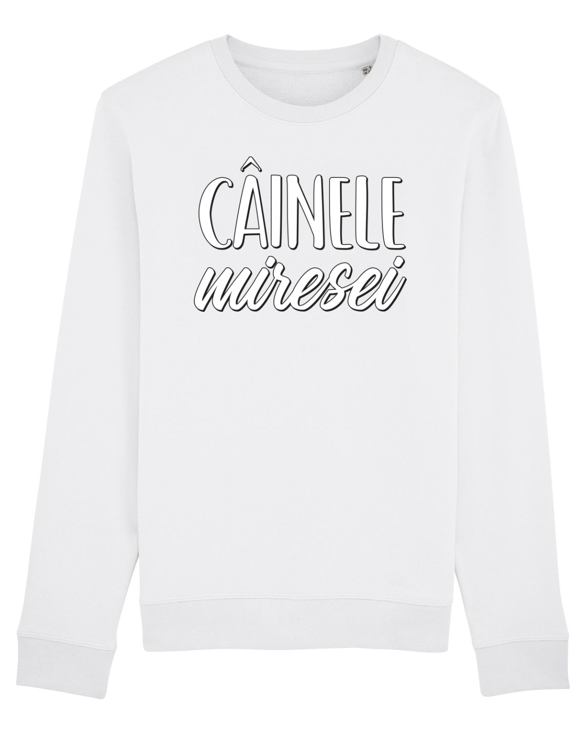 Bluză mânecă lungă Unisex Rise White