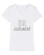 Tricou poze nunta - fiul miresei Tricou mânecă scurtă guler V Damă Evoker
