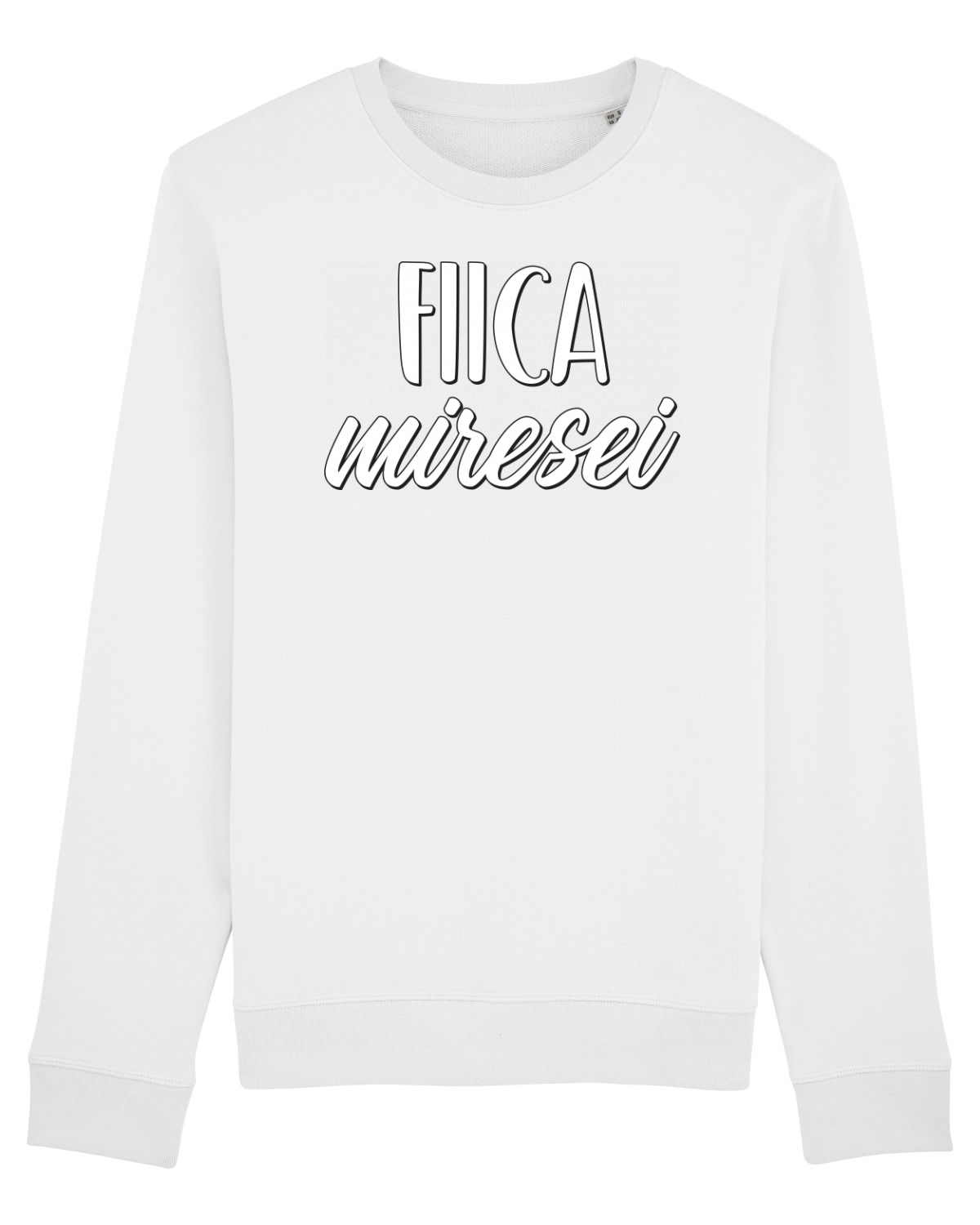 Bluză mânecă lungă Unisex Rise White