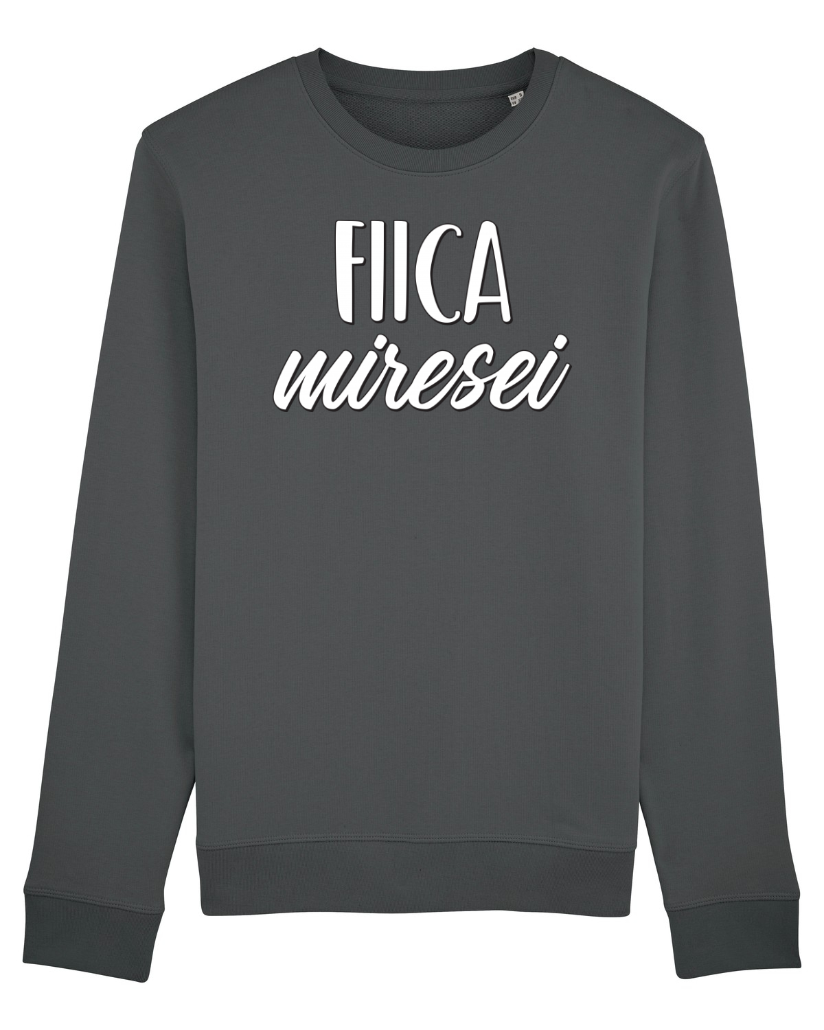 Bluză mânecă lungă Unisex Rise Anthracite
