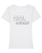 Tricou poze nunta - mama mirelui Tricou mânecă scurtă guler larg fitted Damă Expresser
