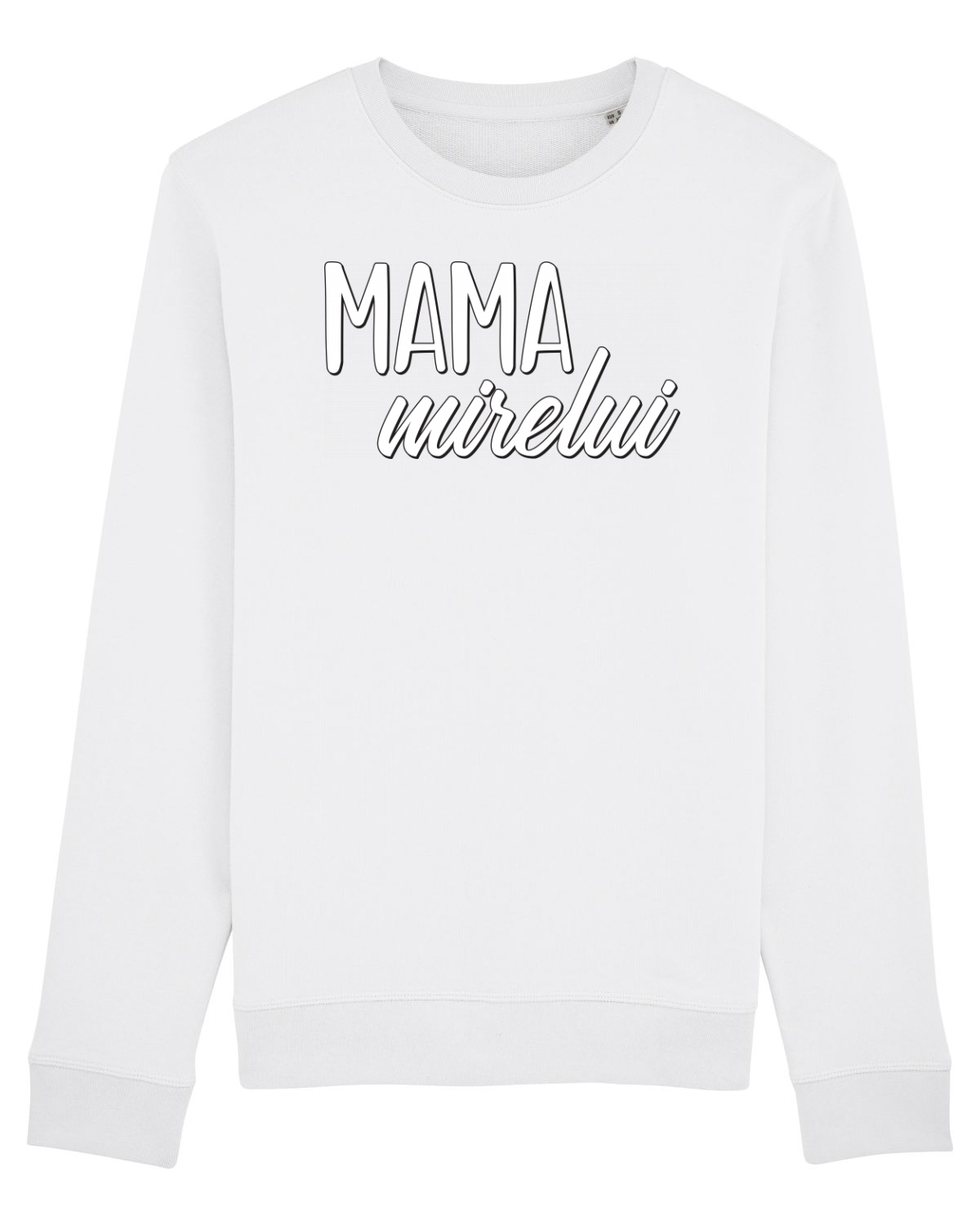 Bluză mânecă lungă Unisex Rise White