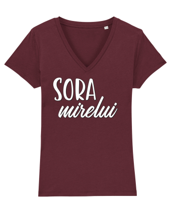 Tricou poze nunta - sora mirelui Burgundy