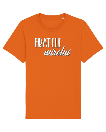 Tricou poze nunta - fratele mirelui Bright Orange