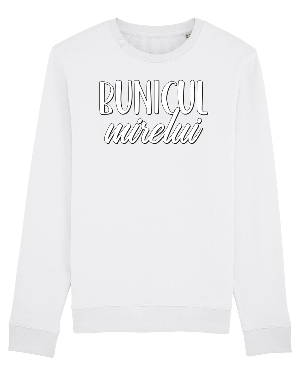 Bluză mânecă lungă Unisex Rise White