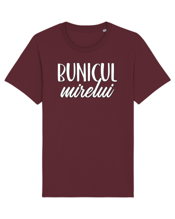 Tricou poze nunta - bunicul mirelui Burgundy