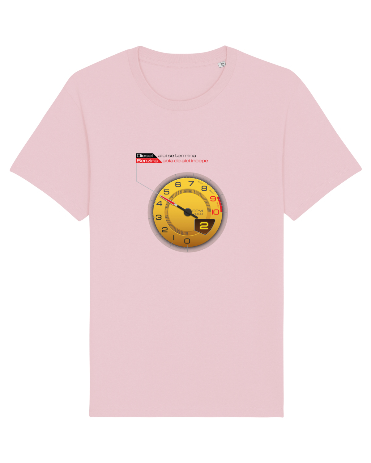 Tricou mânecă scurtă Unisex Rocker Cotton Pink
