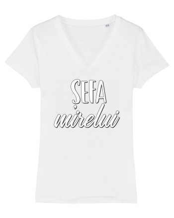 Tricou poze nunta - șefa mirelui White