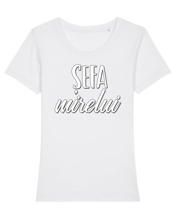 Tricou poze nunta - șefa mirelui White