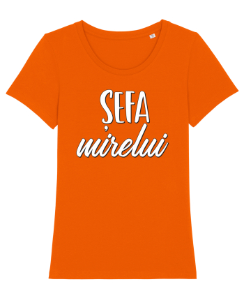 Tricou poze nunta - șefa mirelui Bright Orange