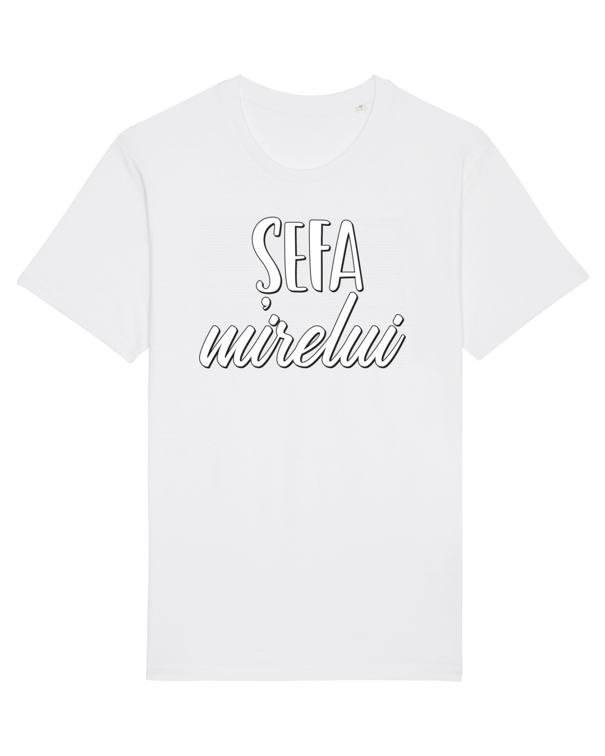 Tricou mânecă scurtă Unisex Rocker White
