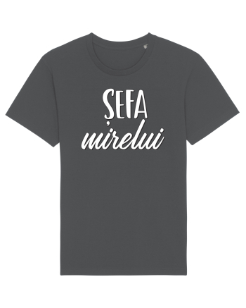 Tricou poze nunta - șefa mirelui Anthracite