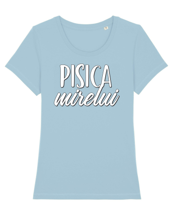Tricou poze nunta - pisica mirelui Sky Blue
