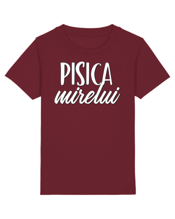 Tricou poze nunta - pisica mirelui Burgundy