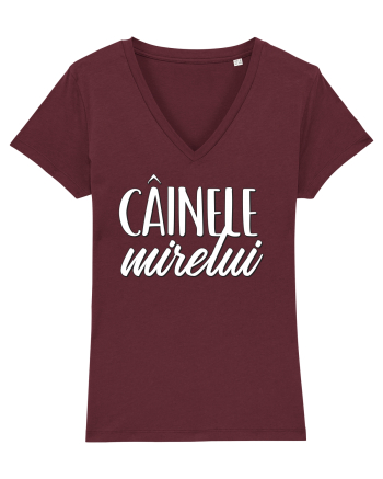 Tricou poze nunta - cainele mirelui Burgundy