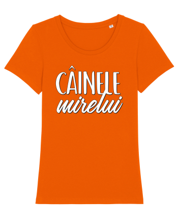 Tricou poze nunta - cainele mirelui Bright Orange