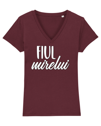 Tricou poze nunta - fiul mirelui Burgundy