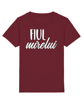 Tricou poze nunta - fiul mirelui Burgundy