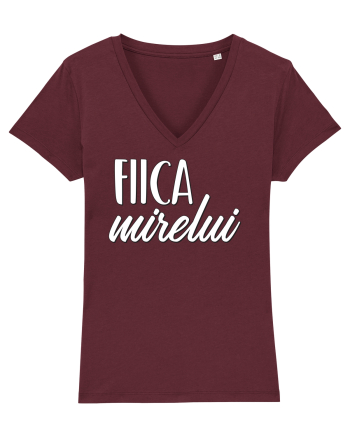 Tricou poze nunta - fiica mirelui Burgundy