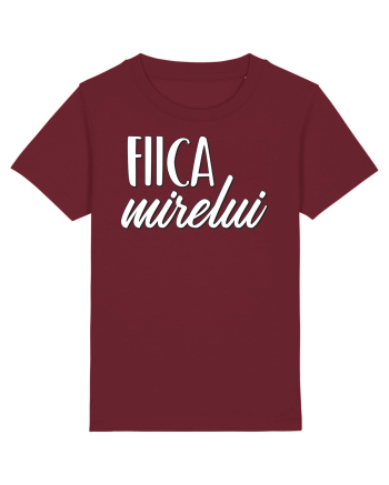 Tricou poze nunta - fiica mirelui Burgundy