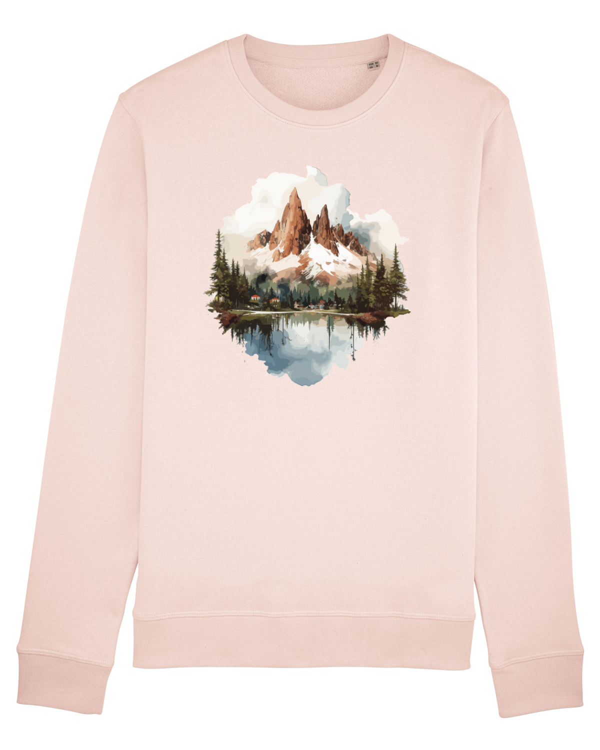 Bluză mânecă lungă Unisex Rise Candy Pink