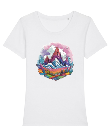 Fantasy Mountains White