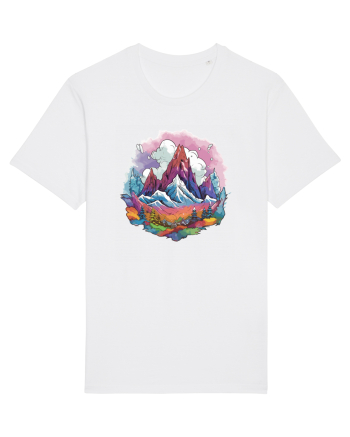 Fantasy Mountains White