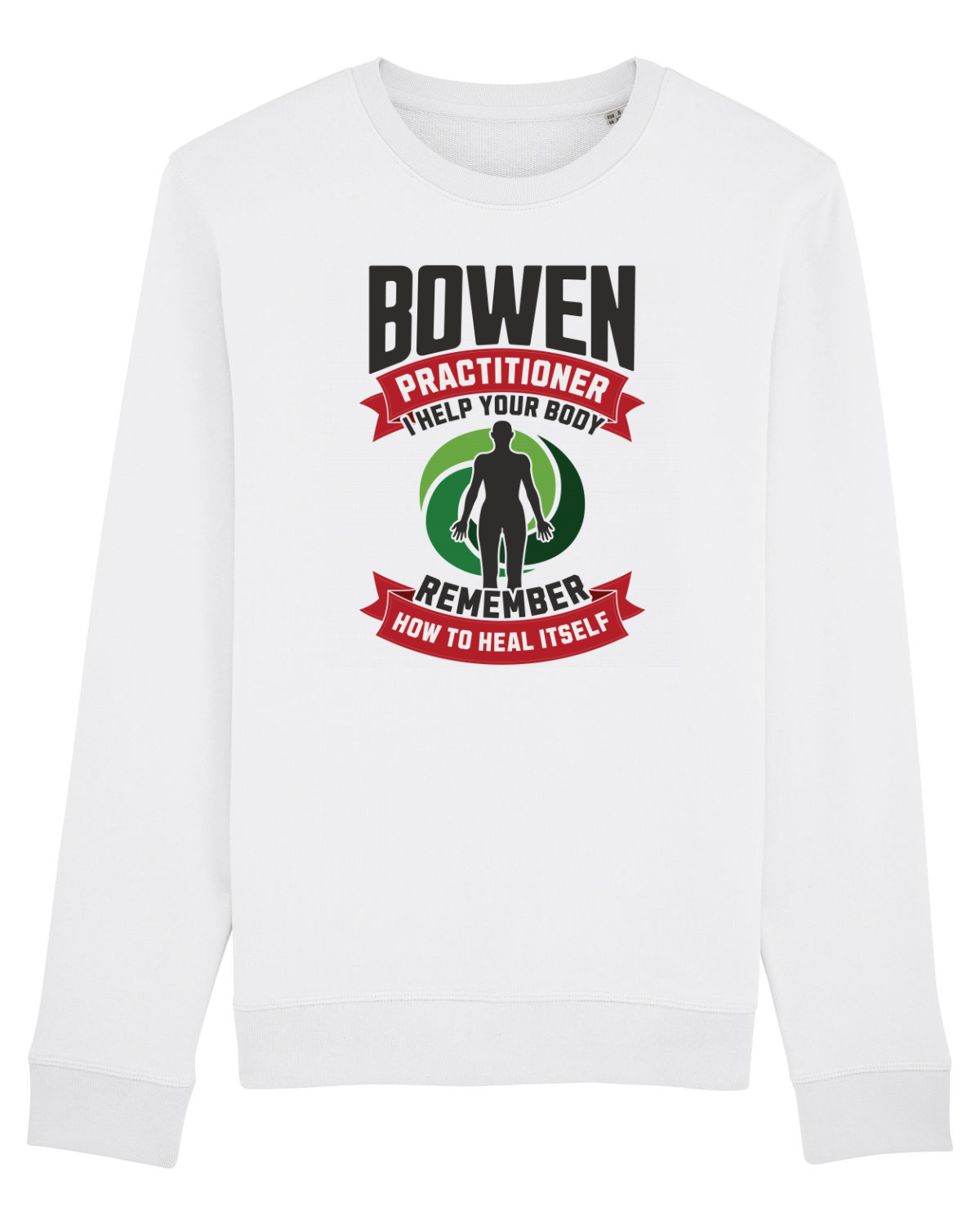 Bluză mânecă lungă Unisex Rise White