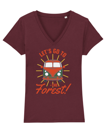 Let's Go to the Forest! Burgundy