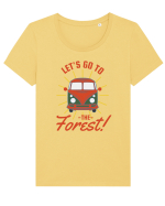 Let's Go to the Forest! Tricou mânecă scurtă guler larg fitted Damă Expresser