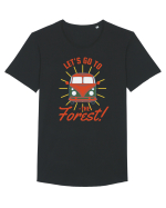 Let's Go to the Forest! Tricou mânecă scurtă guler larg Bărbat Skater