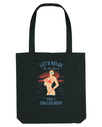Let's Relax on the Beach with a Chilled Beer Black