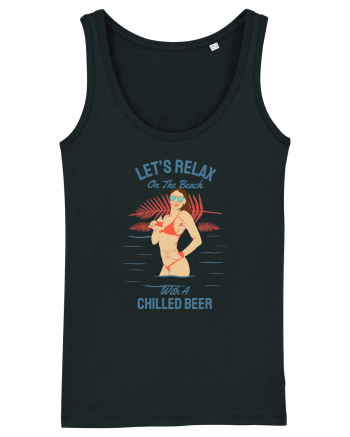 Let's Relax on the Beach with a Chilled Beer Black