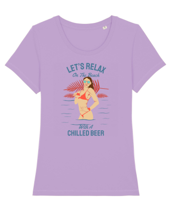Let's Relax on the Beach with a Chilled Beer Lavender Dawn
