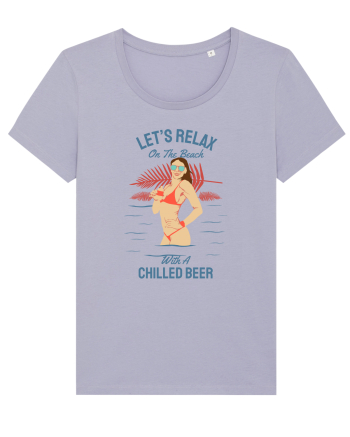 Let's Relax on the Beach with a Chilled Beer Lavender
