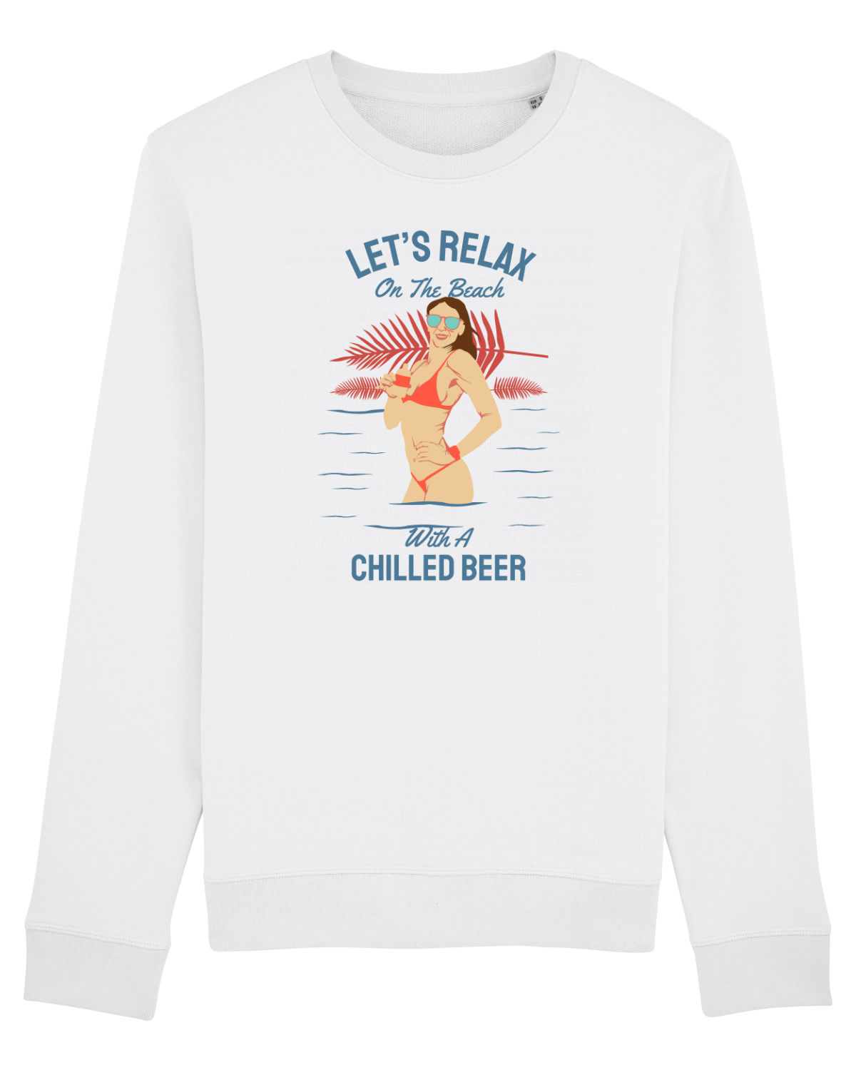 Bluză mânecă lungă Unisex Rise White