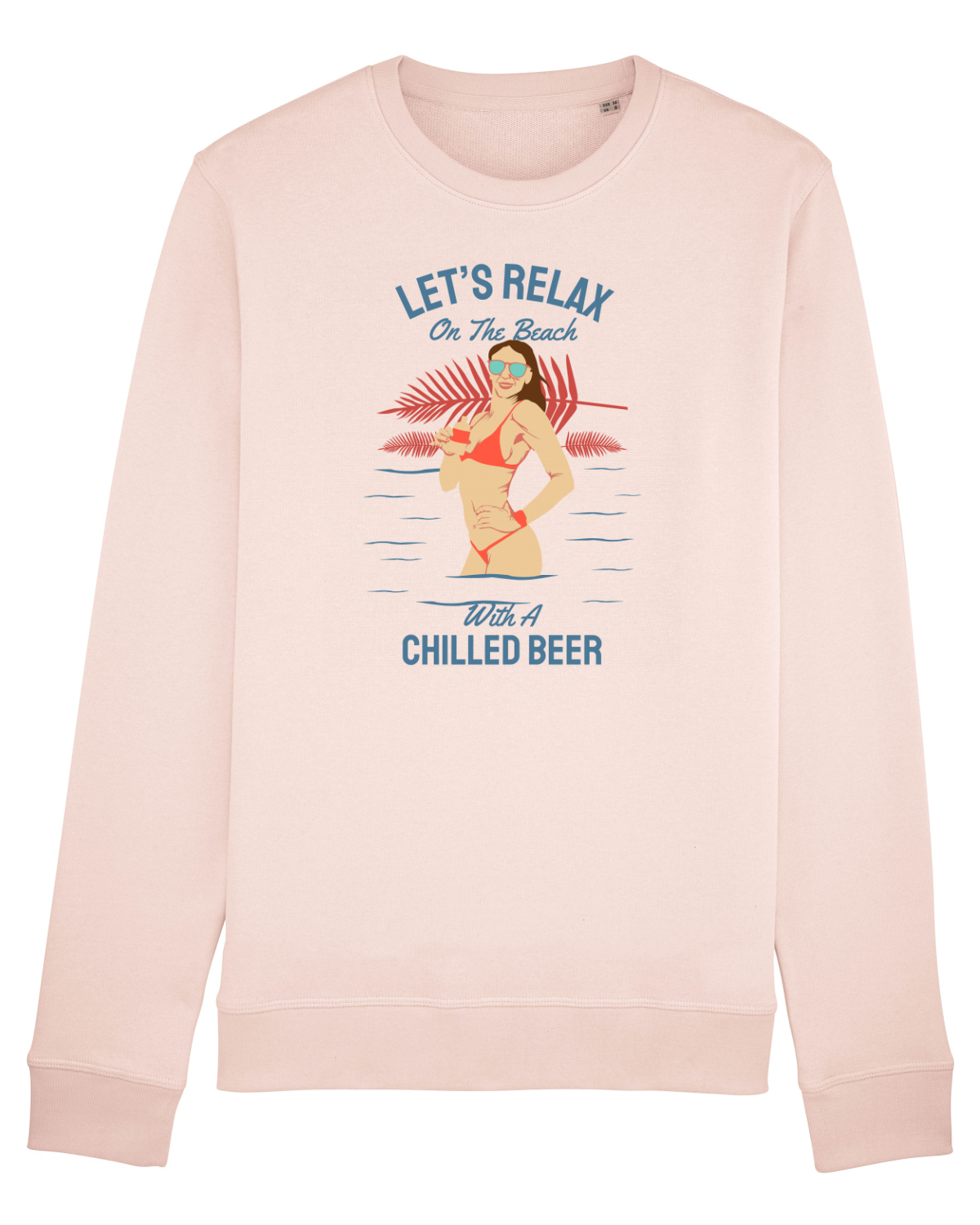 Bluză mânecă lungă Unisex Rise Candy Pink