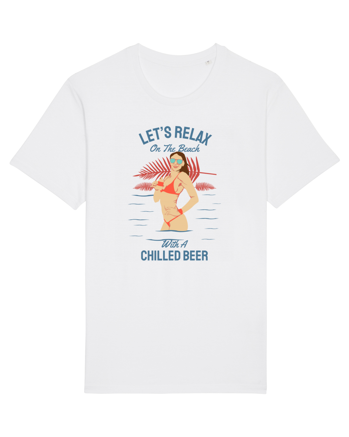 Tricou mânecă scurtă Unisex Rocker White