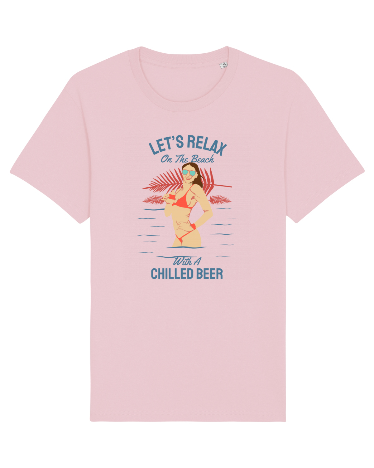 Tricou mânecă scurtă Unisex Rocker Cotton Pink