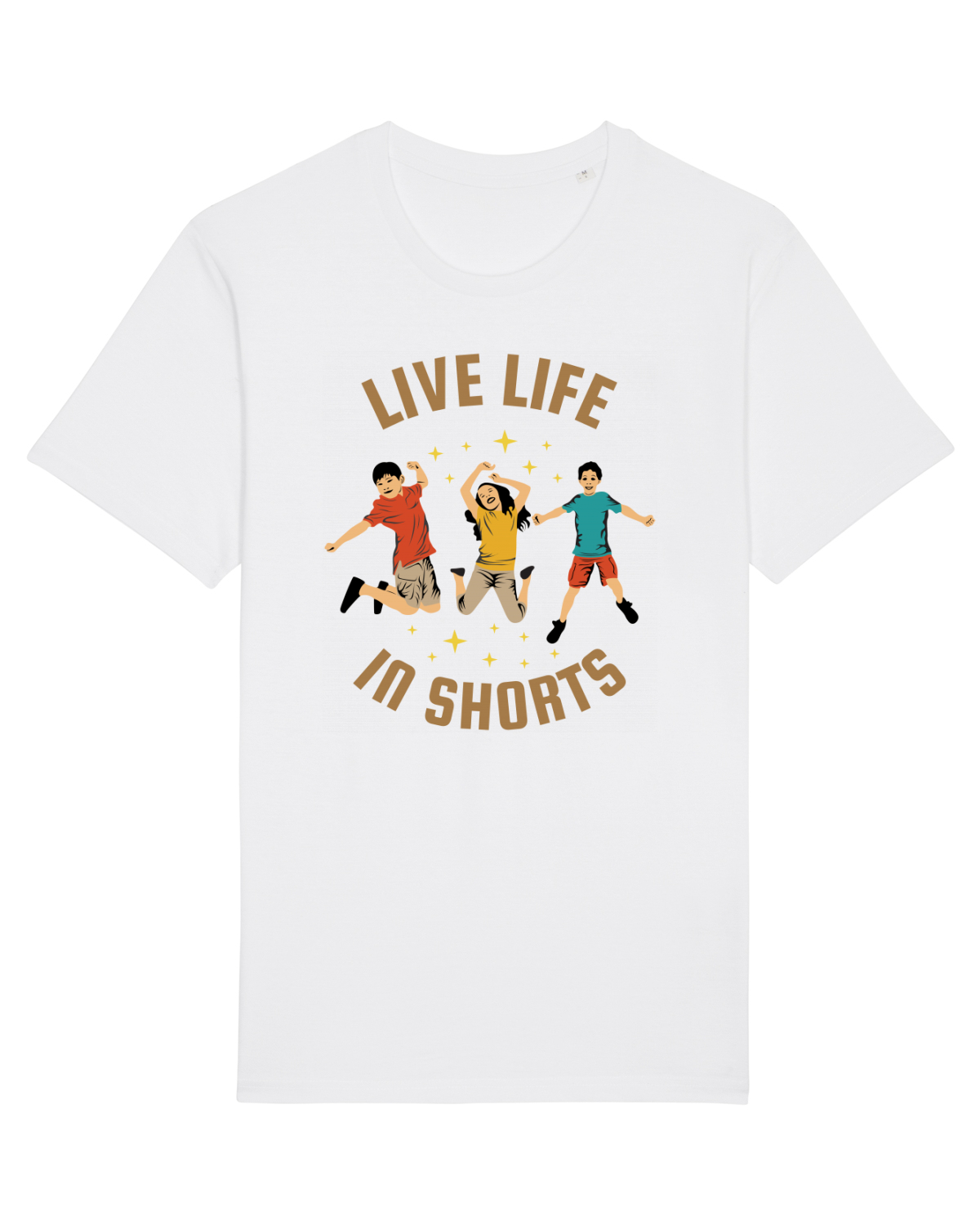 Tricou mânecă scurtă Unisex Rocker White