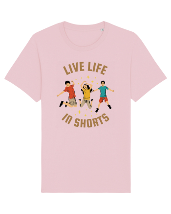 Live Life in Shorts Cotton Pink