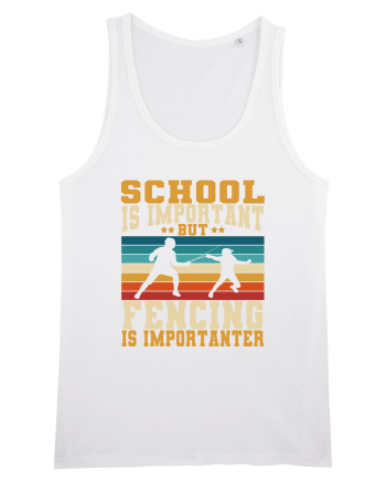 School Is Important But Fencing Is Importanter White