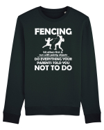 Fencing Do Everything Your Parents Told You No To Do Grunge Style Bluză mânecă lungă Unisex Rise