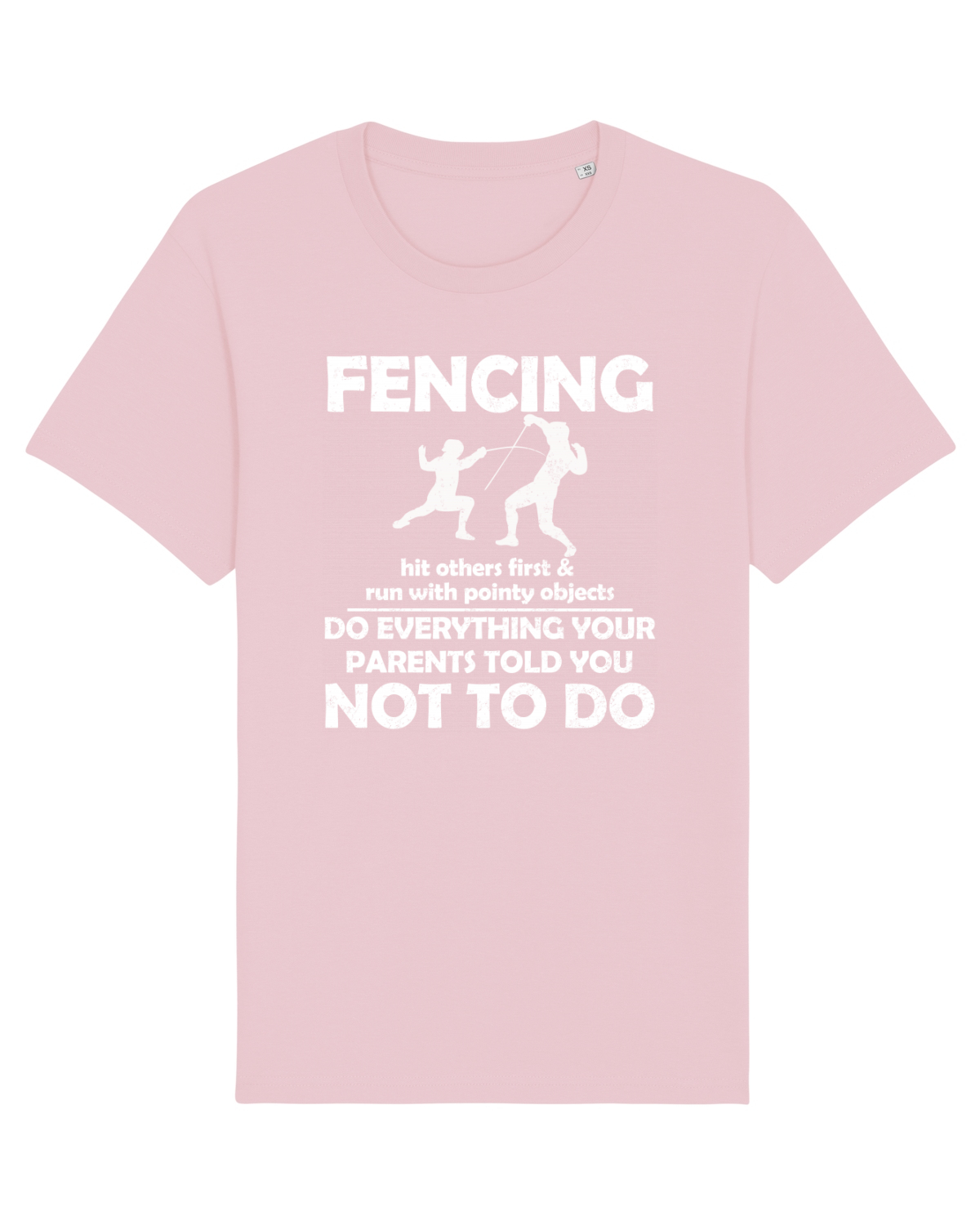 Tricou mânecă scurtă Unisex Rocker Cotton Pink
