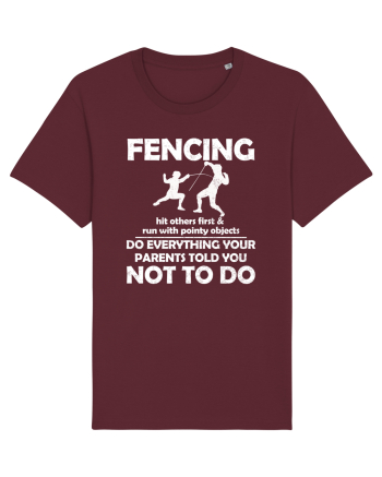 Fencing Do Everything Your Parents Told You No To Do Grunge Style Burgundy