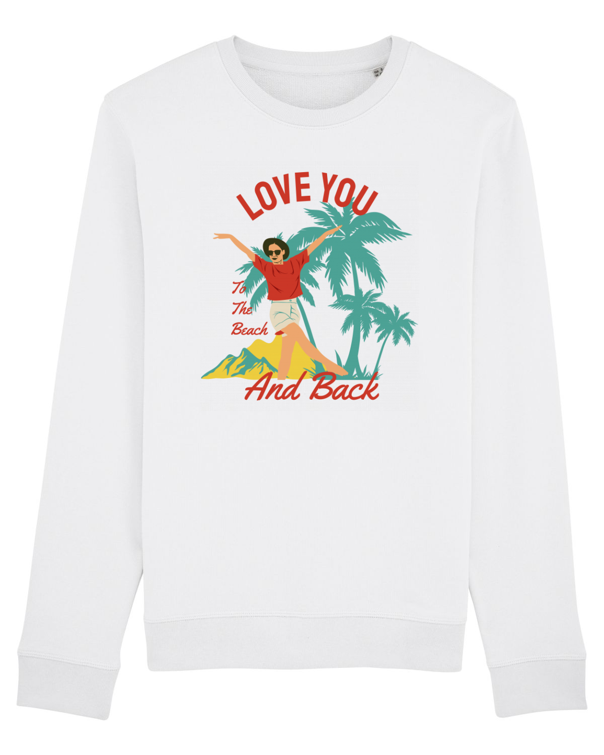 Bluză mânecă lungă Unisex Rise White