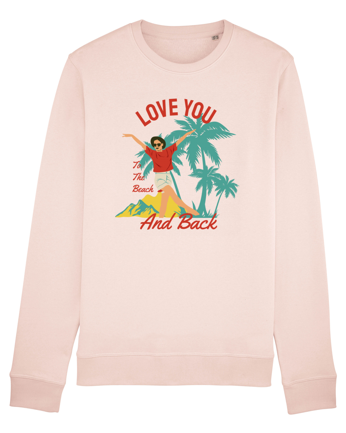 Bluză mânecă lungă Unisex Rise Candy Pink