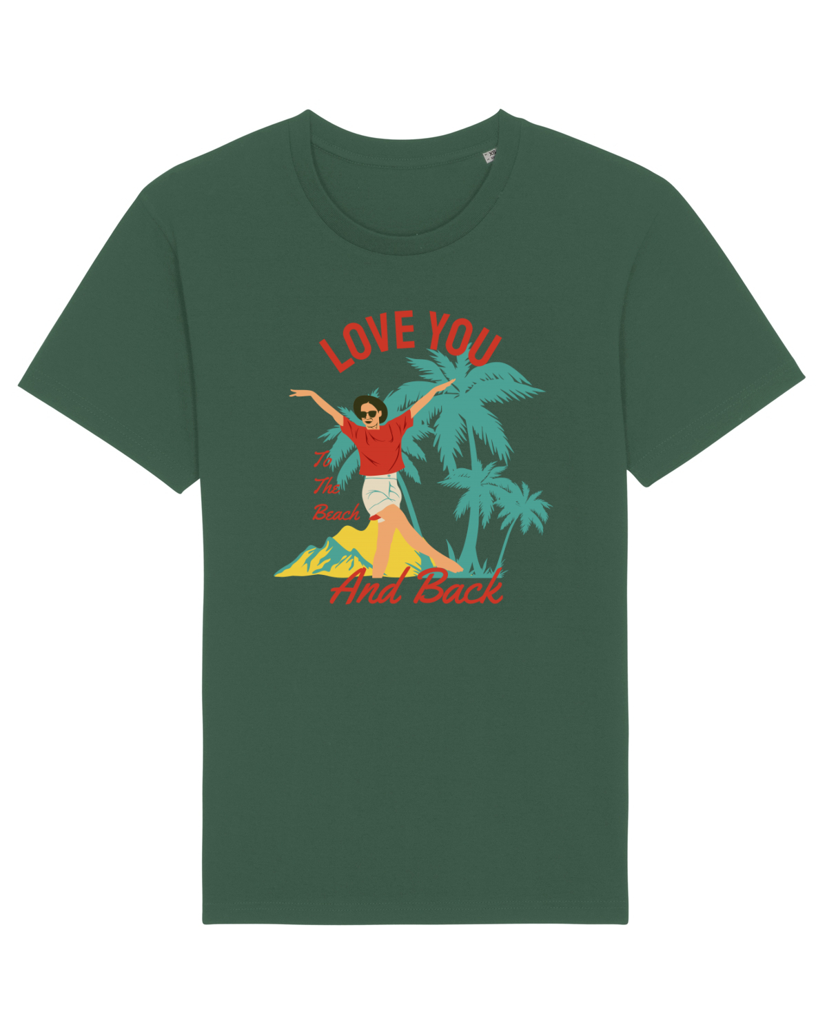 Tricou mânecă scurtă Unisex Rocker Bottle Green